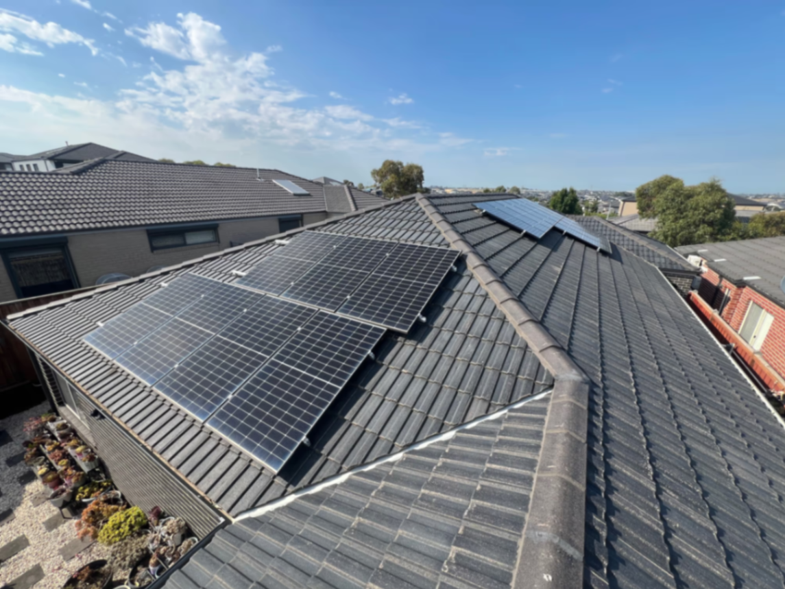 Residential solar installation — completed by Electrex Melbourne